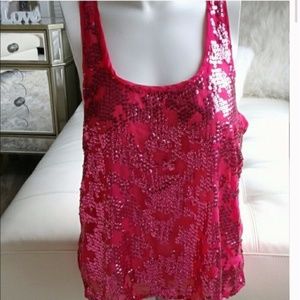 pink sparkly top